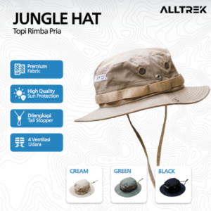 DIRA Topi Rimba Pria Jungle Hat Outdoor Sun Protection